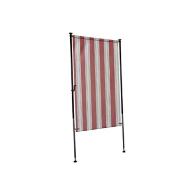 Abbildung von Angerer Freizeitmöbel Klemm Senkrechtmarkise Nr. 9300 rot/beige, BxH: 150x275 cm