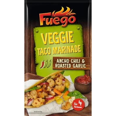 Abbildung von Fuego Veggie Taco Marinade Flüssige für Gemüsegerichte ohne Geschmacksverstärker, Farbstoffe 45 ml