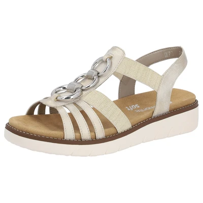 Abbildung von Remonte Keilsandalette, Damen, Größe: 38, Beige Schuhe