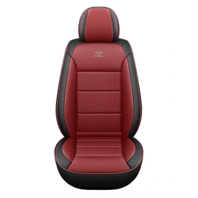 Abbildung von NOBQUA Leder Autositzbezug Universal Luxuriöse Autositzüberzüge und Autositzschoner für PKW, SUV