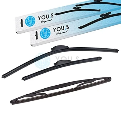 Abbildung von YOU.S SCHEIBENWISCHER SET VORNE + HINTEN 600 400 350 mm (3 Stück)
