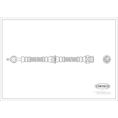 Abbildung von CORTECO 19030294 Bremsschläuche Hinterachse 410 VOLVO: V40 Kombi, S40 I