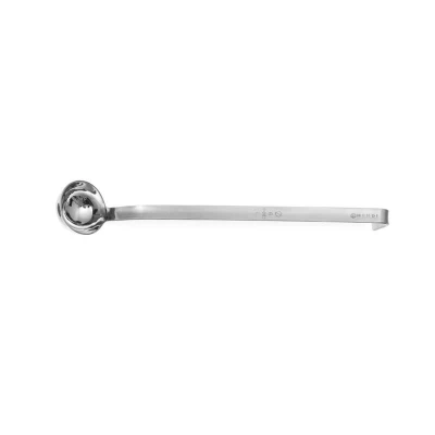 Abbildung von HENDI Schöpfkelle ø 8 x 4 cm 0,125 l tropfenfrei Materialstärke: 2,7 mm Schüttrand Edelstahl spülmaschinengeeignet, Schöpflöffel