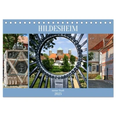 Abbildung von Hildesheim meine Stadt (Tischkalender 2025 DIN A5 quer), CALVENDO Monatskalender