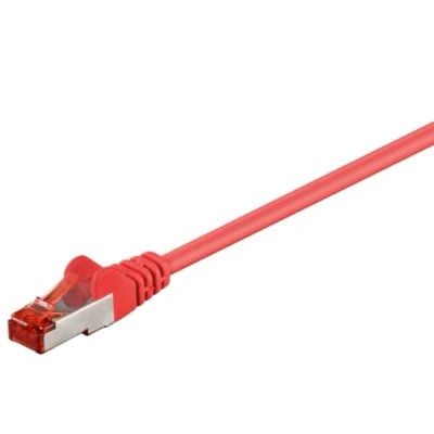 Abbildung von goobay 95477 CAT 6 Verbindungskabel, S/FTP (PiMF), Rot, 1 m Länge
