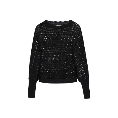 Abbildung von Dreimaster Strickpullover, Damen, Größe: XS/S, Black