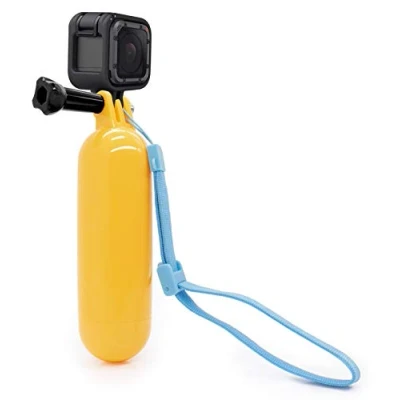 Abbildung von MyGadget Schwimmender Action Kamera Handler Stick Rutschfester Handgriff Monopod Wasser Zubehör Kompatibel mit u.a. GoPro Hero 13 12 11 10 9 8 7 Xiaomi Yi Gelb