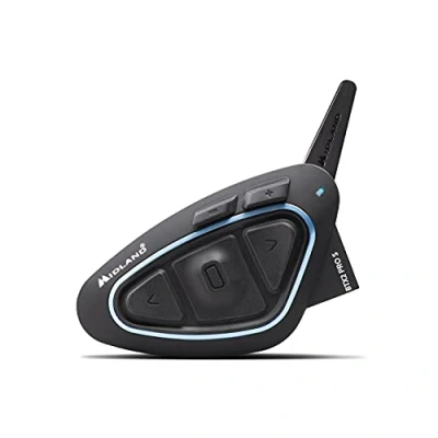 Abbildung von Midland BTX2 Pro S LR Double C1414.03, Bluetooth Kommunikationssystem für Motorradfahrer, IPX6 Wasserdichtes Headset, Geräuschunterdrückung, bis 8 Personen, 23h Akku, 1,6 km