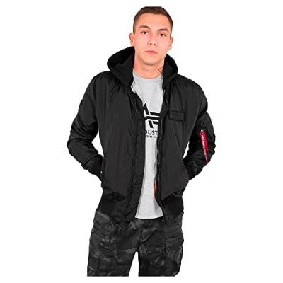 Abbildung von Alpha Industries MA1 TT HOOD Bomberjacke black, Herren, Größe: XL, Black