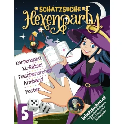 Abbildung von Hexen Schatzsuche Kindergeburtstag Spiele Unterhaltung ab 5 Jahren: Schnitzeljagd in der magischen Welt Findet mit dem Armband den Schatz (Hexengeburtstag) (Bravo Schatzsuche)