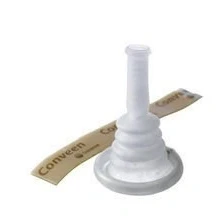 Abbildung von Conveen latexfreies Kondom Urinal mit Haftstreifen 8cm Urinalkondome Kondomurinale