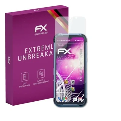 Abbildung von atFoliX Glasfolie kompatibel mit Blackview BV5900 Panzerfolie, 9H Hybrid Glass FX Schutzpanzer Folie