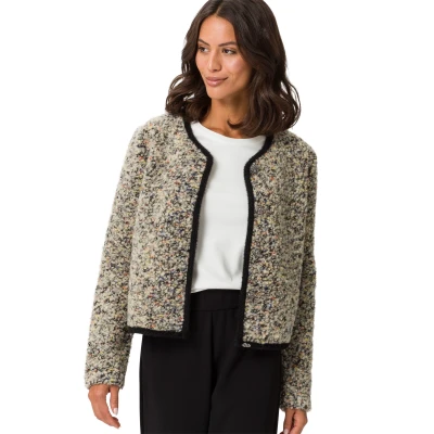 Abbildung von zero Strickjacke, Damen, Größe: 42, Blackcream