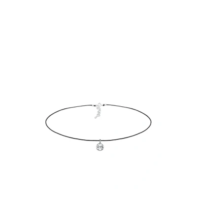 Abbildung von Elli Basic Choker Halskette silvercoloured/black, Damen, Größe: 36, Silver coloured/black