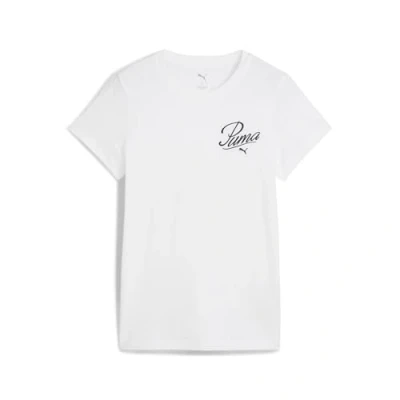 Abbildung von ESS SCRIPT T Shirt Damen PUMA White