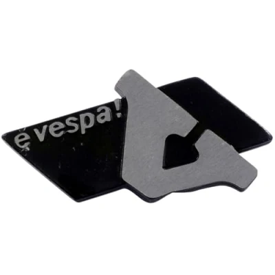 Abbildung von SIP Schriftzug eVespa!, Gepäckfach Aluminium, für Vespa PK 50 XL2 / Elestart V5X3T 2T AC 90