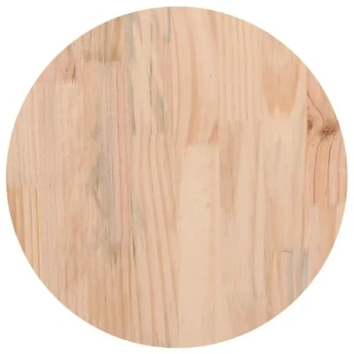 Abbildung von vidaXL Tischplatte Massivholzplatte Holzplatte Ersatztischplatte Holz Platte für Esstisch Couchtisch Gartentisch Ø30x2,5cm Massivholz Kiefer