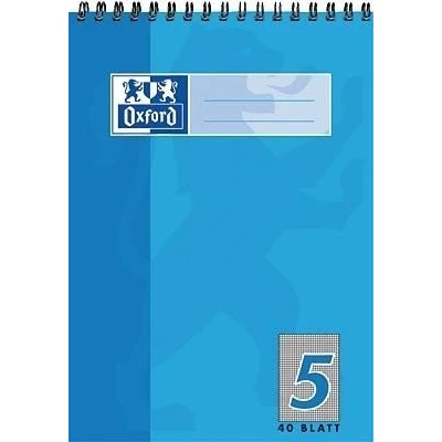 Abbildung von 10 x Oxford Spiralschulblock A5 40 Blatt 70g/qm Lineatur 5