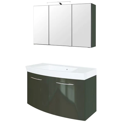 Abbildung von HELD MÖBEL Badmöbel Set &quot;Florida&quot;, (2 St.), Waschplatz Breite 100 cm und Spiegelschrank