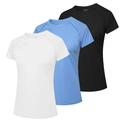 Abbildung von MEETWEE Damen Surf Shirt Rash Guard UV Shirts Schwimmen Tankini UPF 50+ Kurzarm Badeshirt Bademode