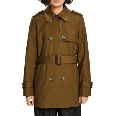 Abbildung von Esprit Classic Trenchcoat, Damen, Größe: Large, Khaki green