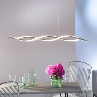 Abbildung von Paul Neuhaus Pendelleuchte POLINA, Dimmfunktion, LED fest integriert, Warmweiß, festverbaute LED, stufenlos dimmbar über Wandschalter, warmweiß