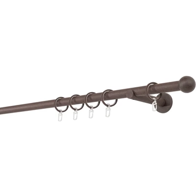 Abbildung von mydeco Gardinenstange &quot;20mm Ball Wandträger 12 cm&quot;, 1 läufig läufig, Fixmaß