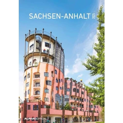 Abbildung von Alpha Edition Sachsen Anhalt 2025 Bildkalender, 23,7x34cm, Wandkalender mit Platz für Notizen und vielen Infos, Bilder aus Anhalt, deutsches Kalendarium Ferientermine DE/AT/CH