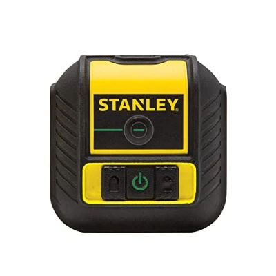 Abbildung von Stanley Linienlaser Cross90 Grün, 16 m, 0,5 mm/m, 4, Schwarz, Gelb, 1/4 Zoll