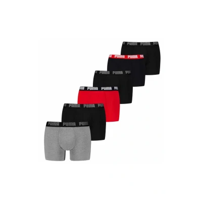 Abbildung von Puma Everyday 6PACK ECOM Panties, Herren, Größe: Small, Grey red black