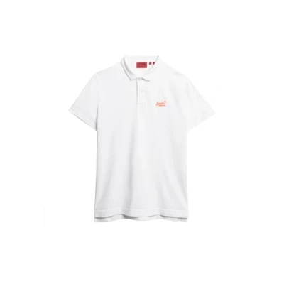 Abbildung von Superdry Essential LOGO NEON Poloshirt, Herren, Größe: Large, Optic