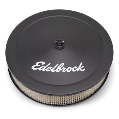 Abbildung von Edelbrock 1223 pro flo schwarz Finish 7,6 cm rund Air Filter Element mit 35,6 Durchmesser