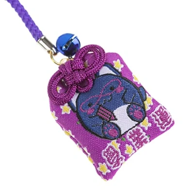 Abbildung von Lachineuse Japanisches Omamori, Mauve et Bleu Dominant, 8x4x0.5cm