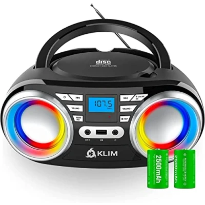 Abbildung von KLIM Boombox B3 Stereo CD Player (Tragbarer Player, FM Radio, MP3, Digitaler EQ)