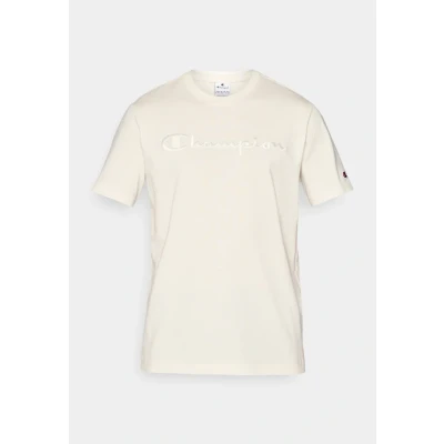 Abbildung von Champion Icons Crewneck WITH Large LOGO Tshirt print, Herren, Größe: Large, Beige