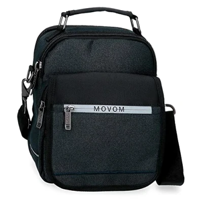 Abbildung von Movom Trimmed Umhängetasche, Zwei Fächer, blau, 20 x 25 12 cm, Polyester, Fächer