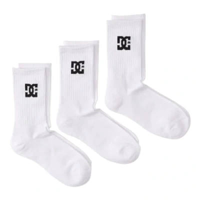 Abbildung von DC Shoes CREW 3 PACK Socken, Herren, Größe: One Size, Wbb snow white