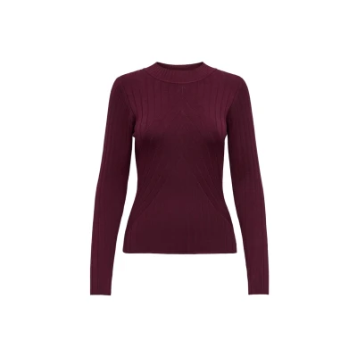 Abbildung von JDY Jdykate Strickpullover, Damen, Größe: Small, Maroon banner