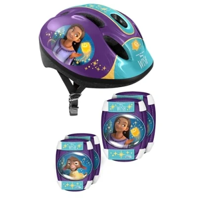 Abbildung von STAMP Unisex Youth Helmet + Elbow &amp; Knee Pads Wish, Purple, S