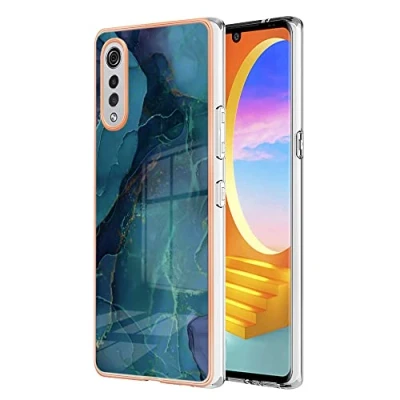 Abbildung von TIANYUE Hülle für LG Velvet 4G/5G/G9 Velvet, Ultra dünn Weich TPU Silikon Handyhülle Schutzhülle Grün