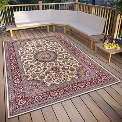 Abbildung von HANSE Home Teppich &quot;Kadi&quot;, rechteckig, In &amp; Outdoor, Teppich, Wetterfest, Balkon, Garten, Wohnzimmer, Orient