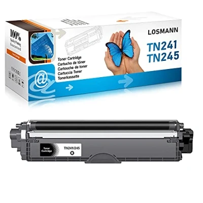 Abbildung von LOSMANN 1x Schwarz Toner Kompatibel für Brother TN241 TN242 TN245 TN246 DCP 9015CDW 9020CDW 9022CDW HL 3140CW 3150CDN 3150CDW 3170CDW MFC 9130CW 9140CDN 9142CDN 9330CDW 9332CDW 9340CDW