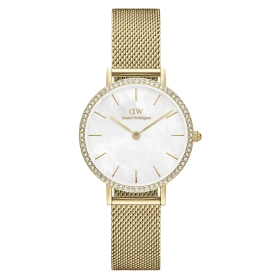 Abbildung von Daniel Wellington Petite Lumine Bezel EVER Uhr goldcoloured, Größe: 28, Gold coloured