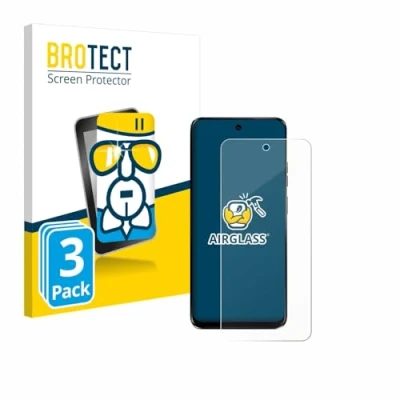 Abbildung von BROTECT Schutzglas für Motorola G34 5G (3 Stück) Schutzfolie Panzer Folie Glas [Extrem Kratzfest 9H, Anti Fingerprint, Ultra Transparent]