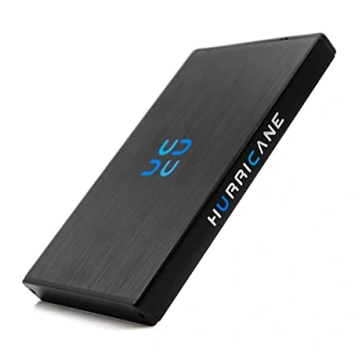 Abbildung von HURRICANE GD25612 portable externe Festplatte 500GB 2,5&quot; USB 3.0 HDD Speicher (500GB) 2,5&quot;, für PC, Laptop, PS4, PS5, Xbox kompatibel mit Windows, Mac, Linux