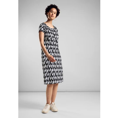 Abbildung von Street One CAR Jerseykleid, Damen, Größe: 40, Schwarz