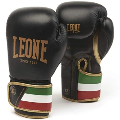 Abbildung von LEONE 1947, Boxhandschuhe, Unisex Erwachsene, Schwarz, 16 OZ, GN039