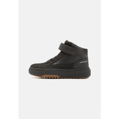 Abbildung von Geox Bunshee BOY ABX Schnürstiefelette für Kinder, Größe: 28, Black Schuhe