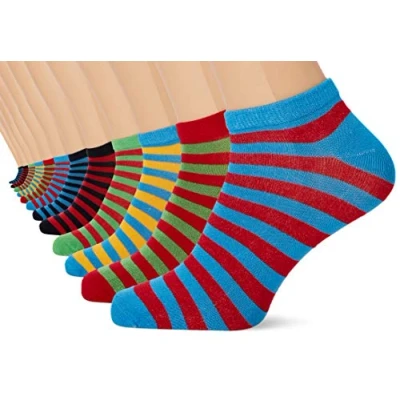 Abbildung von FM London 12 PACK Socken, Herren, Größe: 43 46, Multicolour bright striped