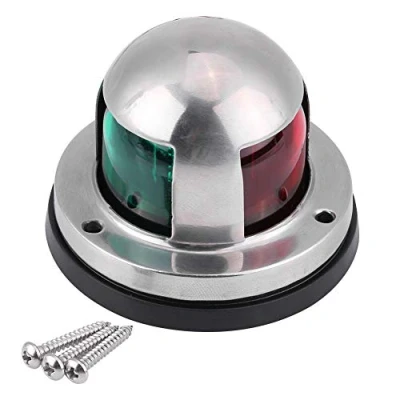 Abbildung von positionslichter boot,Positionsleuchten Led Boot,Tbest Marine Boot Navigationslicht,12V/24V Edelstahl Rot &amp; Grün Navigationslampe Licht Signallicht Lampe Yacht Zubehör